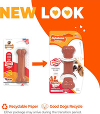 Nylabone Power Chew Original Bone Dog Chew Toys - Bacon / Medium - image 3