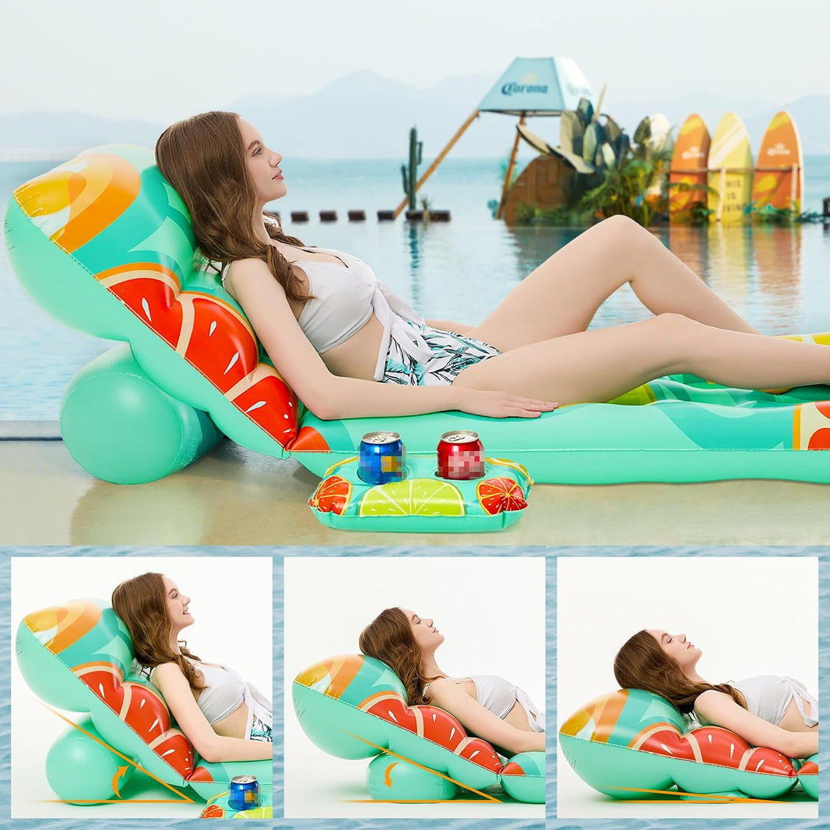 Jasonwell Inflatable Pool Float Adult - Fruit - image 3