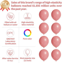 110pcs Black Balloon 12 inch - 12inch(normal) / A07-dusty Pink - image 2