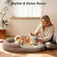 JOEJOY XL Orthopedic Dog Beds Large Sized Dog - Brown / XL(42"x 32"x 7") - image 3