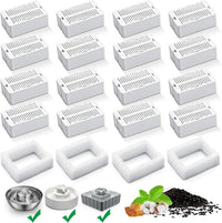 Cat Water Fountain Replacement Filter - 16 Filters & 4 Sponges