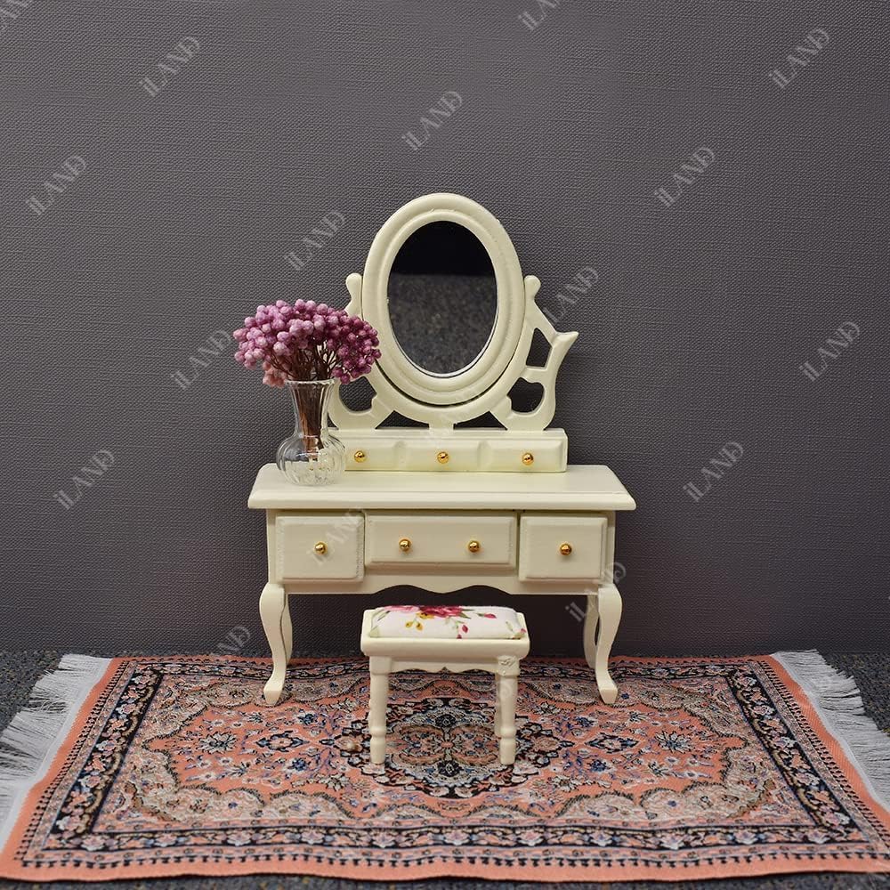 iLAND Dollhouse Rug 1/12 Scale Woven Miniature Carpet 2pcs Fragrance – Fun for Kids & Family - 2pcs Fragrance - image 2