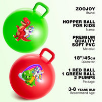 ZOOJOY 18 inch blue dinosaur hopper ball for kids with handle - view 29