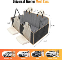Hard Bottom Dog Car Seat Cover for Back Seat, Holds 420lbs - For Cars/ Mid-Size SUV/ Small Truck / Gray - image 4