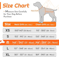 Eagloo Dog Harness Medium Sized Dog, No Pull Service Vest with Reflective Strips and Control Handle, Adjustable and Comfortable for Walking, No Choke Pet Harness with 2 Metal Rings, Orange, M