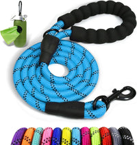 Taglory Rope Dog Leash for Medium Large Dogs - 1/2" x 4 FT (20~120 lbs.) / Blue