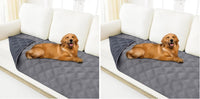 Smiry Waterproof Dog Bed Cover - Grey/Dark Grey / Lattice / 30x70 Inch (Pack of 2)