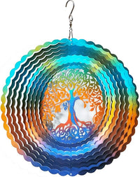 FONMY Wind Spinner Mandala Starry Sky 12 inch 3D Stainless Steel - 12inch / Mdl02