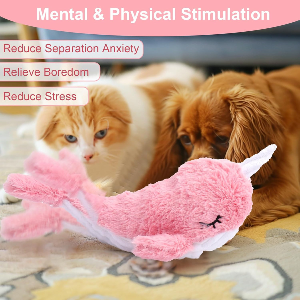 Mity rain Interactive Lobster Dog Toy – Essentials for Dogs - Whale - image 3