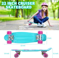 Skateboards, 22" Complete Skateboard - Blue Unicorn - image 4