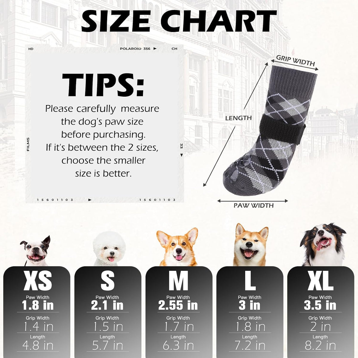EXPAWLORER Dog Socks to Prevent Licking Paws - X-Small / Black - image 2