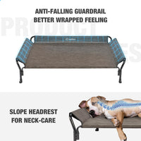 Veehoo Cooling Elevated Dog Bed - Brown / 50.5"L x 33.5"W x 12.0"Th - image 2
