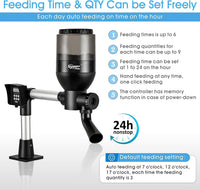 hygger LCD Control Automatic Pond Fish Feeder - image 2