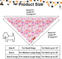 PTDECOR Halloween Dog Bandana, Ghost Pumpkin Dog Scarf - Small / Halloween-4 - image 4