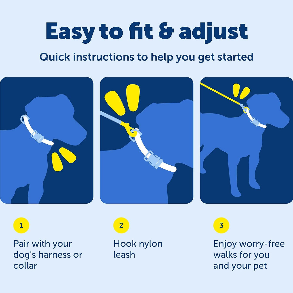 PetSafe Nylon Dog Leash, Strong, Durable - 1 Count (Pack of 1) / Royal Blue - image 3