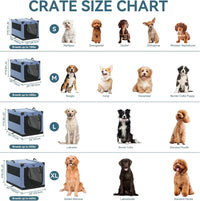 PETSFIT 36" Soft Portable Dog Crate - 40.0"L x 25.0"W x 25.0"H / Blue - image 2