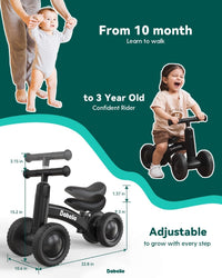 Babelio Baby Balance Bike for 1 Year Old - Olive Green - image 2