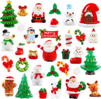 DIYDEC 60PCS Luminous Mini Resin Animals 60 Styles Miniatures Glow - 32Pcs Christmas Miniature Figurines