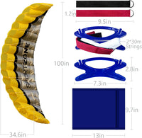 Hengda Kite 2.5m dual line soft parafoil stunt kite for adults and kids - view 15