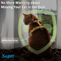 Supet Cat Harness and Leash Escape Proof - Orange2 / S（Chest:9.6-15.7'') - image 2