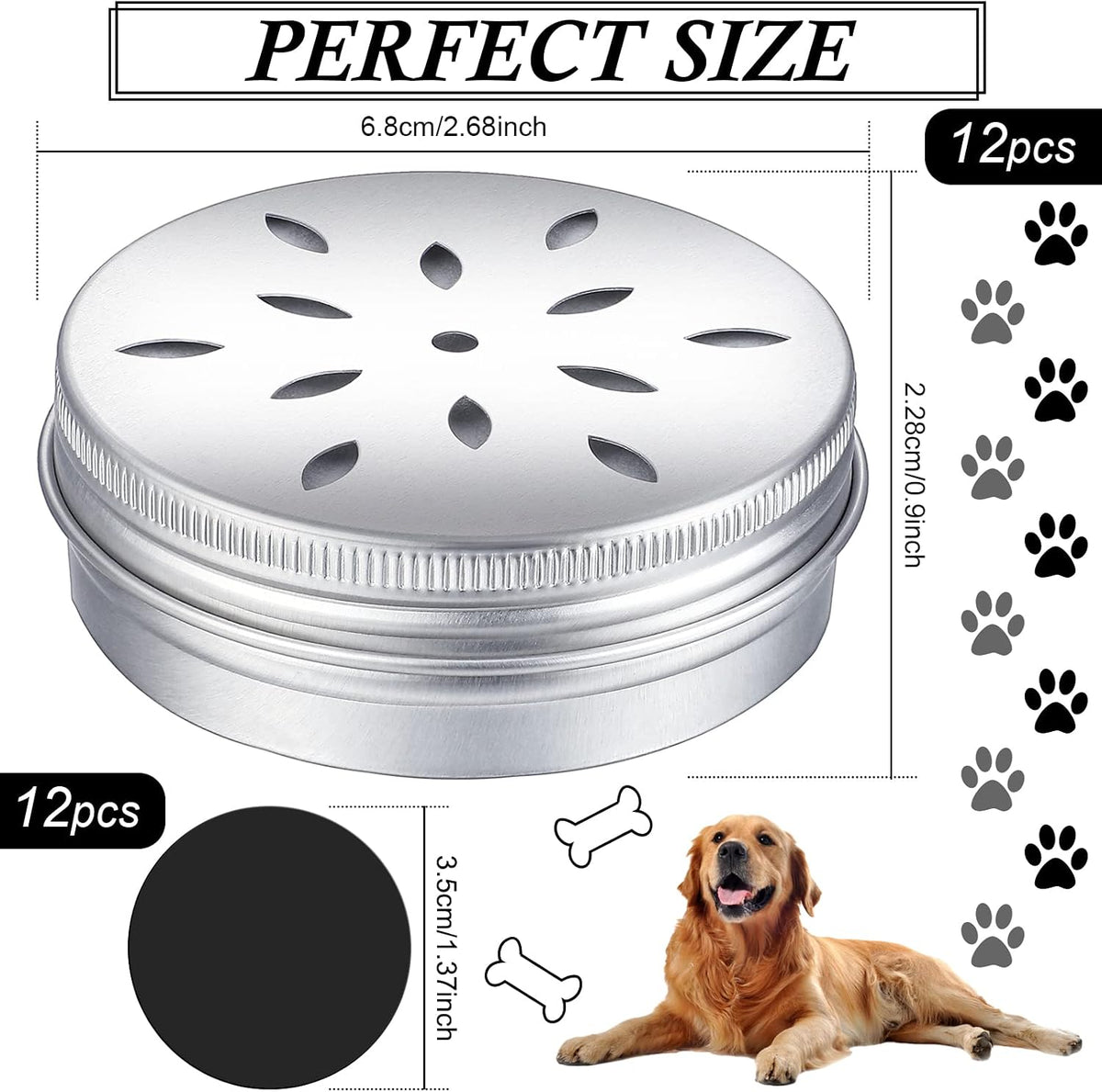 12 Pack Dog Scent Work Tins - Cute - image 2