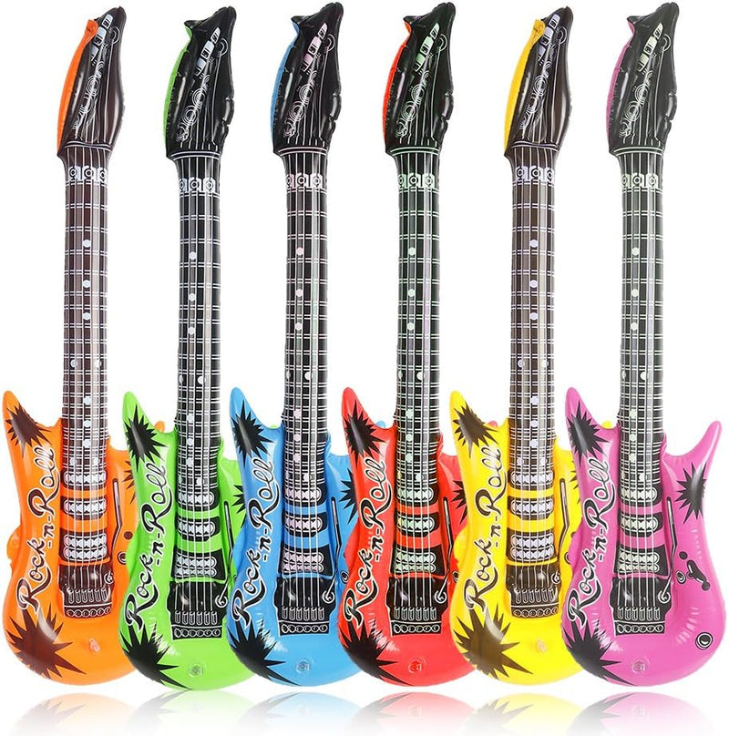 DECORA 35 Inch Rock Star Inflatable Guitar Assorted Color