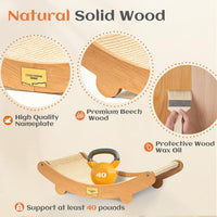Sisal Cat Scratcher Bed Indoor Wooden Cat Furniture – Essentials for Cats - Standard (Pack of 3) - image 4