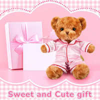 Skicuff pink 2-piece teddy bear pajama outfit with top and pants - view 16