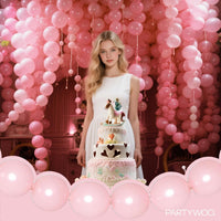 PartyWoo 100 white 6 inch linking balloons for garlands and arches - view 33