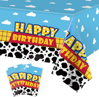 Ragnhild 3 Pack Cow Print Birthday Party Supplies Cow Pattern Printed - Blue / 3
