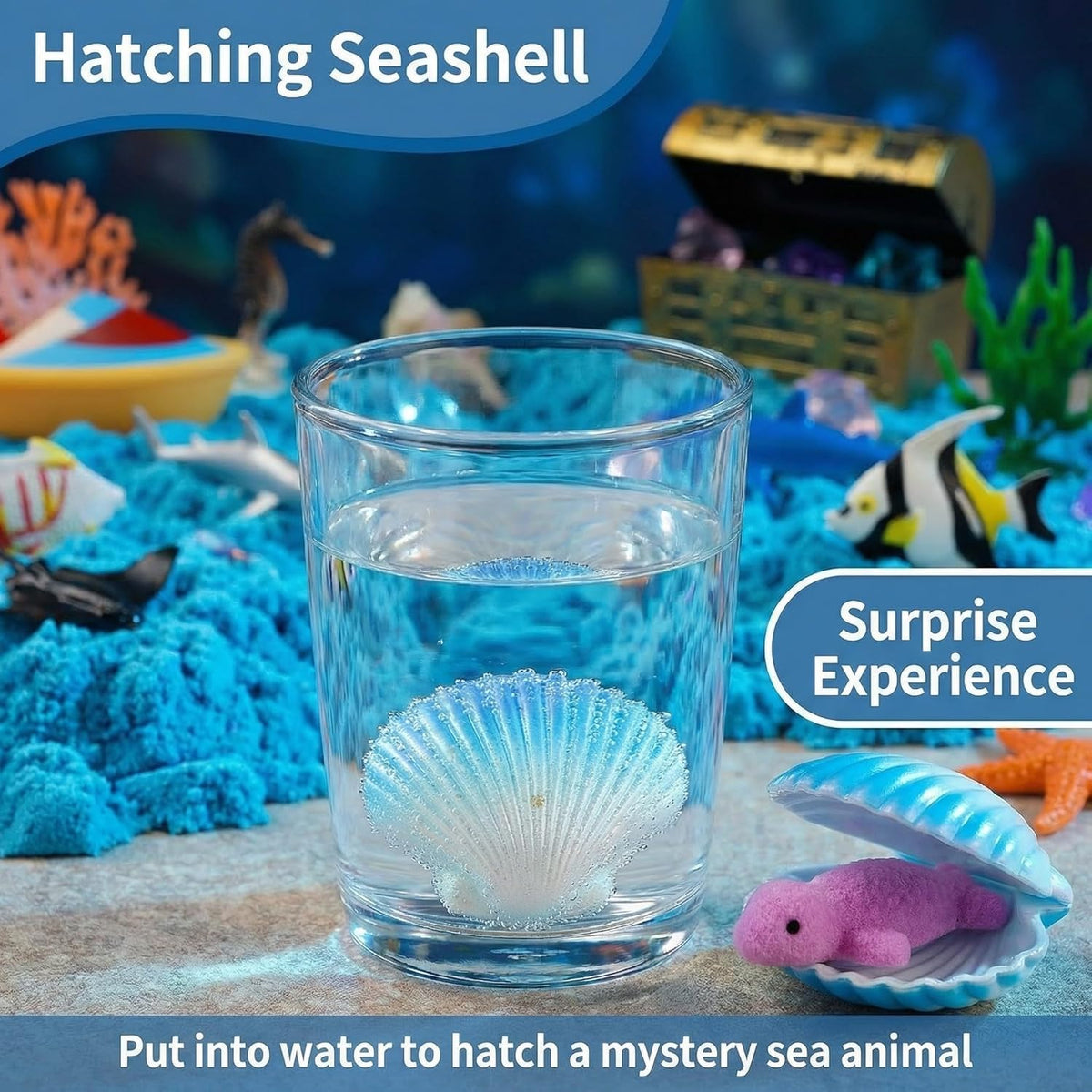 AGENTLAN Ocean Sensory Bin with Sensory Sand - OCEAN - image 2