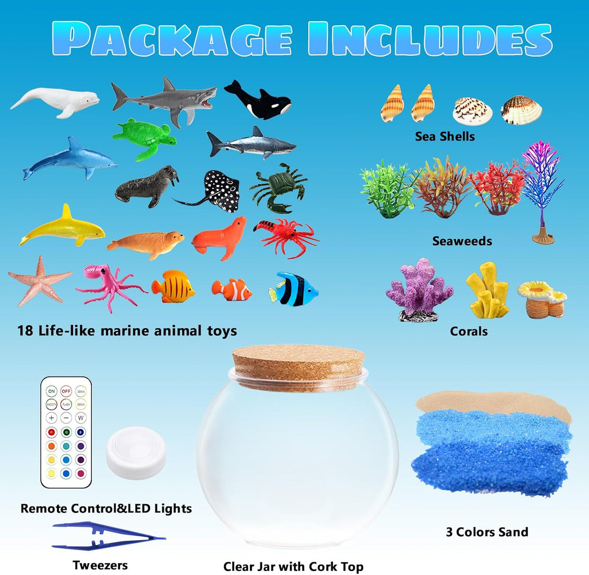 Ocean Light Up Terrarium Kit for Kids - Ocean - image 4