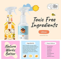 kin+kind Pet Odor Eliminator for Home - Litter Deodorizer, Pet Urine Odor Eliminator Spray and Stain Remover Spray for Harwood Floods, Carpet and Fabric - Pee, Odor and Stain Destroyer 32 fl oz