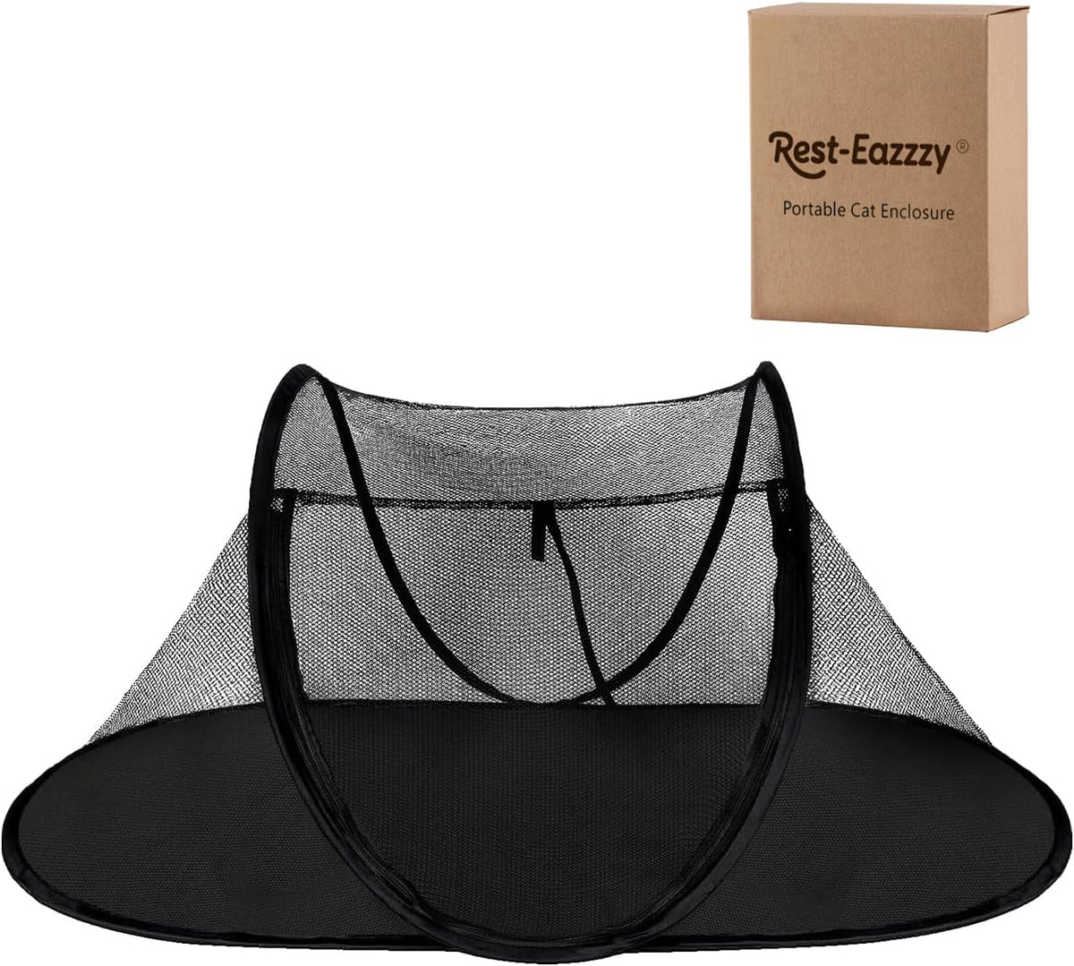 Cat Tent Outdoor, Pet Enclosure Tent Suitable for Cats and Small Animals, Indoor Playpen Portable - Black