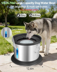 UPSKY 14L No Spill Dog Water Bowl - Black / 14L - image 3