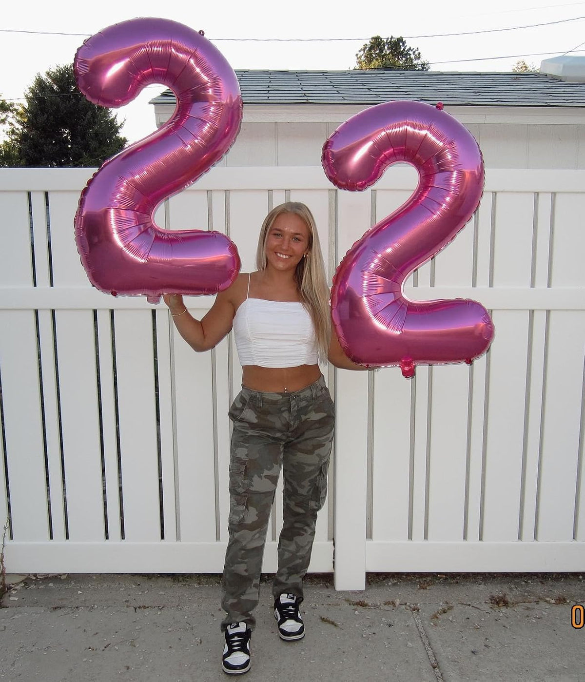 Blue Number 3 Balloon 40 Inch, 3 Balloon Number - Pink / Number 2 - image 2