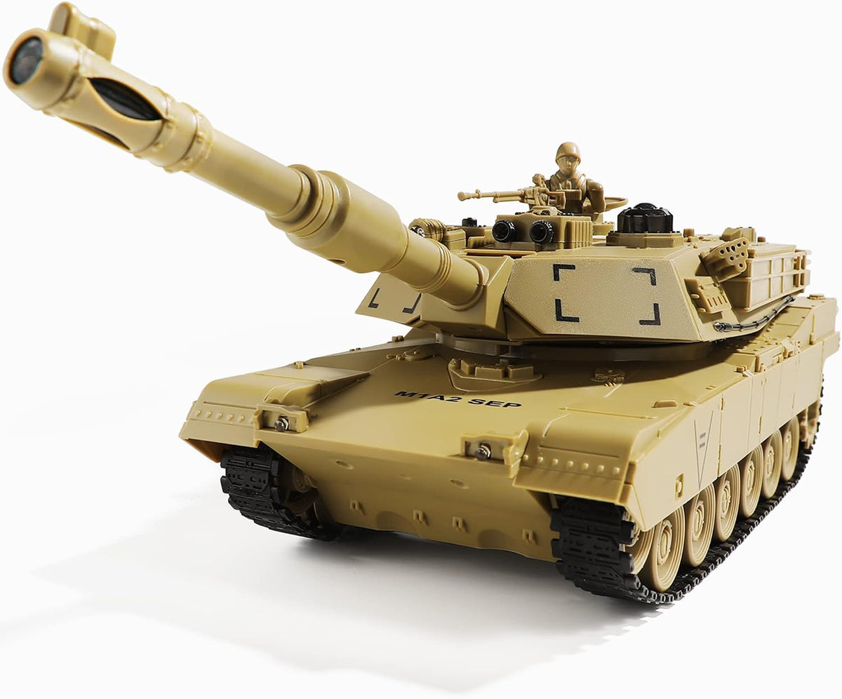 RC Tank, US M1A2 Abrams Remote Control Military Toy, 1:28 Scale – Fun for Kids & Family