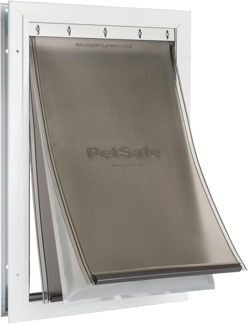 PetSafe Extreme Weather Aluminum Dog Door, 3-Flap Insulated - Aluminum Pet Door / Large (Pack of 1)