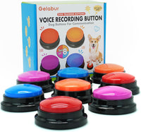 Set of 8 Gelabur recordable dog communication buttons