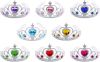 S & E Teacher's Edition 8 pack princess tiaras in 8 gemstone colors - view 14