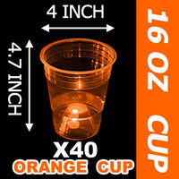 mishunyus 24-pack purple LED glow party cups, 16 oz plastic - view 19
