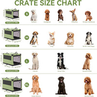 PETSFIT 36" Soft Portable Dog Crate - 36.0"L x 24.0"W x 23.0"H / Green - image 2