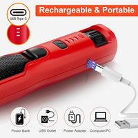 Dog Nail Grinder 7-Speed & 360° LED Light, Professional Pet Nail Grinder for Dogs and Cats, Electric Dog Nail Trimmer Painless Paws Grooming & Smoothing Tool for Large Medium Small Dogs Cats Pets