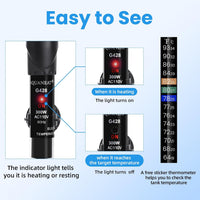 AQUANEAT Aquarium Heater, 50W Fish Tank Heater - 300W - image 4
