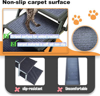 Dog Ramp for Car Truck and SUV Dog Stairs for Large Dogs Folding Pet - Standard 5 Steps - image 3