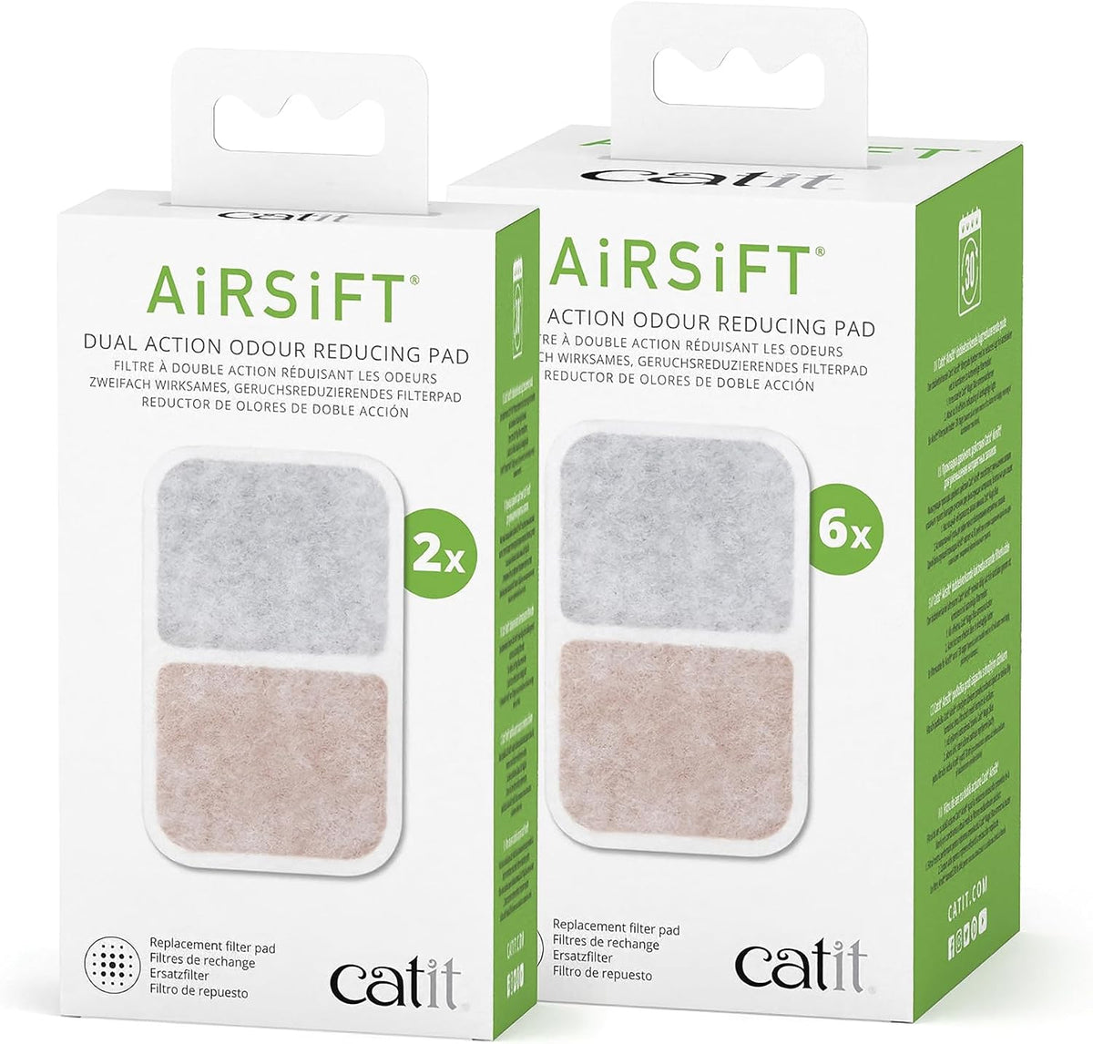 Catit Airsift Dual Action Air Purifier Pad - 1 Count (Pack of 2) - image 2