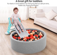 Star Ball Pit Balls for Toddlers, Ball Pool Play Tent - Red Black Gold / 100 - image 3