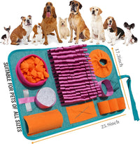 Snuffle mat for Dogs Iteractive Dog Puzzle Toy Used for Training - Red - image 2