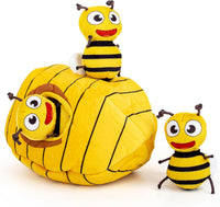 Hollypet Squeaky Hide and Seek Dog Toys for Small and Medium Dogs - Bees