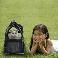 MuchL Cat Carrier for Cats Soft-Sided Travel Pat Carrier for Cat - Medium-Black - image 3